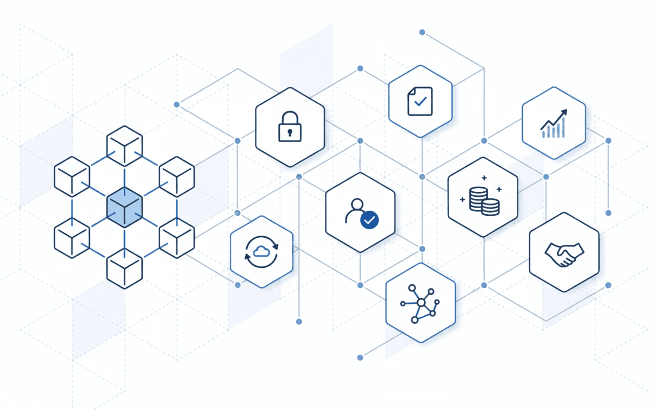 Blockchain Network Background